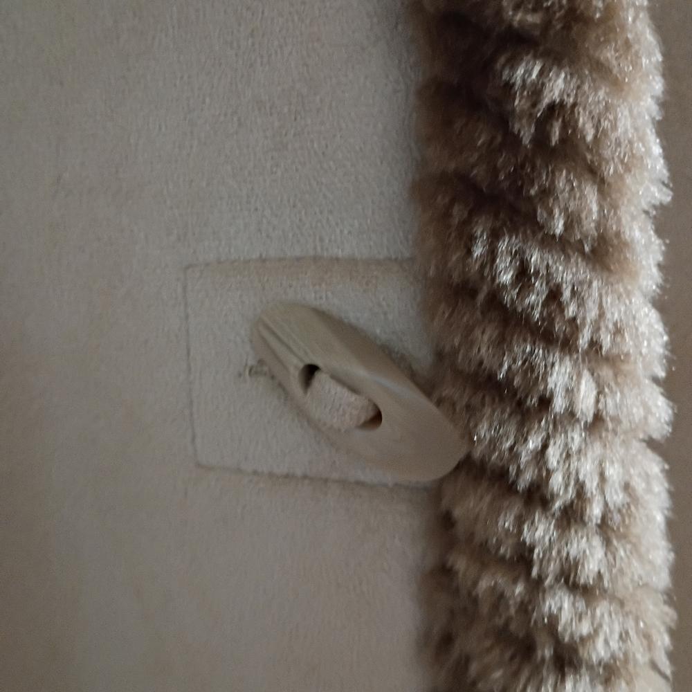 St. John's Bay Cream Teddy Jacket with Hood.Pit To Pit 23". Length 33".NewNo Tag - Picture 9 of 11